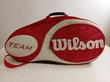 Bolso de hombro Wilson Team rojo y blanco para raqueta de tenis con pelotas de tenis aire acondicionado segunda mano  Embacar hacia Argentina