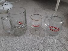 Vintage glasses kronenbourg for sale  CASTLEFORD