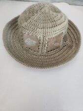 Chapéu Boho Billabong Feminino de Crochê e Couro Praia/Sol com Detalhes Costurados comprar usado  Enviando para Brazil