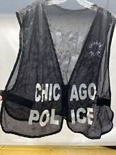 Colete Chicago Police CPD preto malha ataque de trânsito ajustável. comprar usado  Enviando para Brazil
