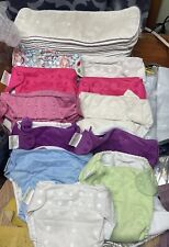 Lot of 11 Bum Genius + Inserts One size all in one organic cotton cloth diapers for sale  Shipping to South Africa