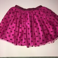 Children’s place fuschia pink skirt with glitter polka dots. Size medium 7/8 for sale  Shipping to South Africa