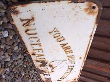 antique cast iron signs for sale  LEICESTER