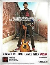 Guitarra Michael Williams Band 2012 Line 6 James Tyler Variax JTV-59 8x11 impressão de anúncio, usado comprar usado  Enviando para Brazil