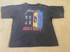 Used, Metallica Guns N Roses 1992 Faith No More Tour Black Brockum TShirt Size XL READ for sale  Shipping to South Africa