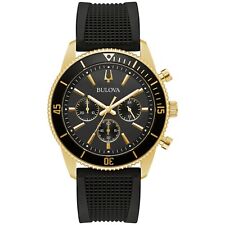 Reloj cronógrafo de cuarzo Bulova para hombre estrella marina esfera múltiple dorado 42 mm 98A250 segunda mano  Embacar hacia Mexico