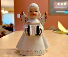 Used, Vintage Porcelain Accordian holding Angel - Made in Japan, 4 1/2 inches tall for sale  Shipping to South Africa