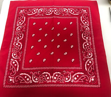 Red paisley bandana for sale  Shipping to Ireland