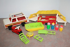 Coche y cámper emergente Fisher Price #992 Play Family Little People de colección segunda mano  Embacar hacia Argentina