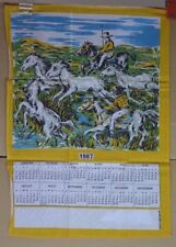 Ancien torchon calendrier d'occasion  Bohain-en-Vermandois