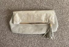 cream patent clutch bag for sale  BURNLEY