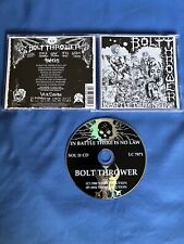 Bolt Thrower - In Battle There Is No Law CD 1988/1992 solução de vinil, usado comprar usado  Enviando para Brazil