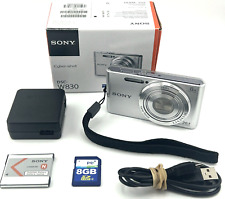 Cámara digital Sony DSC W830 CyberShot 20,1 MP plateada paquete de zoom 8x casi como nueva, usado segunda mano  Embacar hacia Mexico