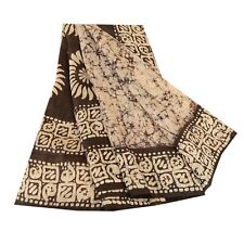 Usado, Tecido para artesanato de feltro Sarees Batik vintage sari 100% seda pura Sanskriti comprar usado  Enviando para Brazil