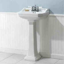 Used, Foremost Series 1920 Petite Pedestal Sink set (Basin-Pedestal) White F-1920-4W for sale  Newark