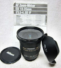 Usado, Lente de zoom asférico Nikon AF DX 18-35mm f/3.5-4.5D ED IF com capuz e tampas SLR DSLR comprar usado  Enviando para Brazil
