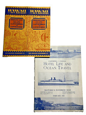 1928 Los Angeles Steamship Co (2) Folhetos Cruzeiro LA Para o Havaí, S.S. Honolulu comprar usado  Enviando para Brazil