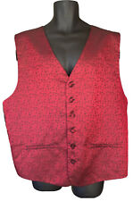 Barassi Vest Tuxedo Burgundy Groom Wedding Prom XXL Chest 24” Chest 36”L, used for sale  Shipping to South Africa