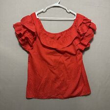 Blusa Jeri Bee Vintage Adulto Feminina Grande Bolinhas Vermelhas Feita Nos EUA  comprar usado  Enviando para Brazil