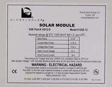 GSE 12V Framed Solar 12 Watt 12 Volt Panel Module 33012-O Model GSE-12 for sale  Shipping to South Africa