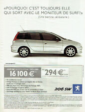 publicité Advertising 0321 2003    Peugeot 206 SW Quiksilver  berline comprar usado  Enviando para Brazil