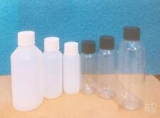 30ML 50ML 100ML PLASTIC BOTTLES NATURAL HDPE OR PET PLASTIC WITH SCREW CAPS UK, used for sale  Shipping to South Africa