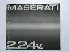 Maserati 2.24 brochure usato  Casalmaggiore