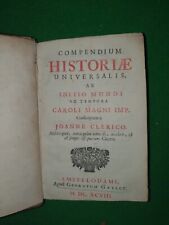 1698 compendium historiae d'occasion  Expédié en Belgium
