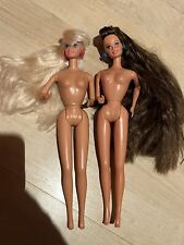 Muñeca Barbie morena y rubia de pelo total años 90 segunda mano  Embacar hacia Argentina