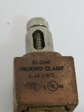 Brass Trailer I-Beam Clamp with Ground Wire Hole #6-14 AWG #Si-2145 mobile home for sale  American Canyon