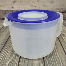 Used, Tupperware Mix N Store 8 Cup Measuring Pour Batter Bowl Container #1629 Blue GUC for sale  Shipping to South Africa