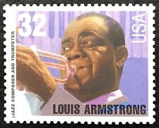 1995 Scott #2982 32 Centavos-Louis Armstrong-Jazz-Carimbo única-nunca usado, sem marca de charneira comprar usado  Enviando para Brazil
