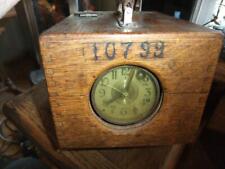 Vintage antique racing Pigeon Timing Clock- in Oak Case- Germany estate find! for sale  Shipping to South Africa