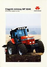 Massey Ferguson MF9240 11 / 1994 catalogue brochure tracteur Traktor, używany na sprzedaż  PL