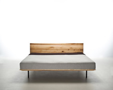 Bed MODO 180x200 Modern Minimalist Floating Bed Design Oak Alder Wood, begagnade till salu  Toimitus osoitteeseen Sweden