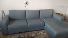 Ecksofa schlaffunktion blaugra gebraucht kaufen  Spaichingen