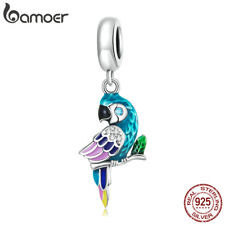 Berloque feminino Bamoer prata esterlina 925 pingente de pássaro papagaio ajuste pulseira faça você mesmo, usado comprar usado  Enviando para Brazil