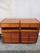 Used, A Pair Of Mid Century Teak Nathan Bedside Cabinets * for sale  Shipping to South Africa