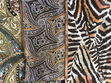 3 lenços femininos versáteis em designs multicoloridos ricos comprar usado  Enviando para Brazil