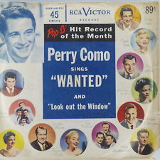 Usado, PERRY COMO Wanted / Look Out The Window] RCA VICTOR 47-5647 EX- 45 rpm 7" 1954 segunda mano  Embacar hacia Argentina
