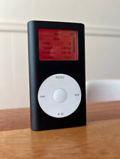 Apple iPod Mini 1ª geração modificado 256GB flash luz de fundo vermelha revestimento em pó preto comprar usado  Enviando para Brazil