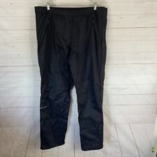 Marmot Mens Precip Shell Rain Pants XL Black Side Zip Nylon Drawcord Hem 38x34 for sale  Shipping to South Africa