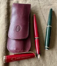 2 canetas tinteiro vintage Mont Blanc - One Has Company Logo (DKMS) em estojo Cartier comprar usado  Enviando para Brazil