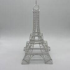 Torre Eiffel de metal branco 15 pol. decoração tampo de mesa Paris peça central estátua comprar usado  Enviando para Brazil