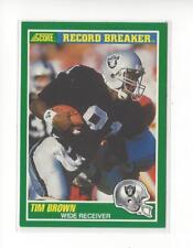 1989 Score #328 Tim Brown (Record Breaker) RC Rookie Raiders comprar usado  Enviando para Brazil