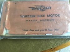 RARE WHIZZER  Bicycle motorbike SALES RECORD Book  (old stock) for sale  Independence