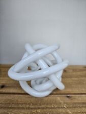 White glass knot for sale  Shipping to Ireland