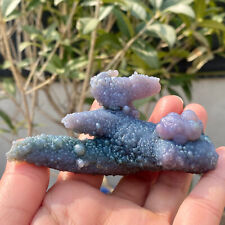 Hermoso espécimen mineral cristal calcedonia ágata uva púrpura natural 91 g. segunda mano  Embacar hacia Mexico
