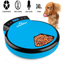 Dispensador digital de alimentos automático para mascotas de 5 comidas con grabadora de voz para perro, gato, usado segunda mano  Embacar hacia Argentina