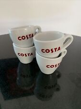 4 X COSTA COFFEE  CUPS ONLY  , DEMITASSE, EXPRESSO SIZE pre-owned for sale  FOLKESTONE